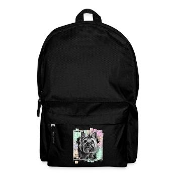 Yorkshire Terrier Yorkie - Backpack - black - Front