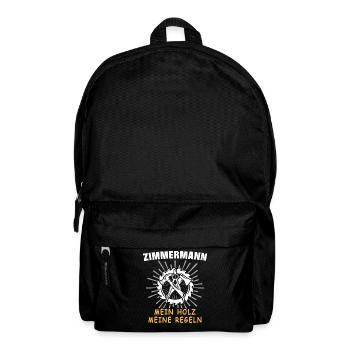 Zimmermann Zimmerer Zimmerleute - Rucksack - Schwarz - Vorne