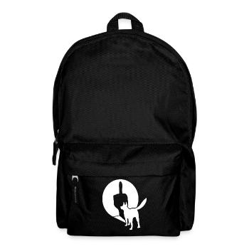 White Shepherd Middle Finger - Backpack - black - Front