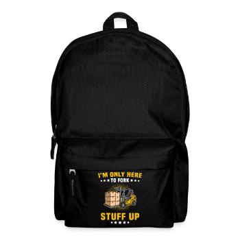 Stapler Gabelstapler - Rucksack - Schwarz - Vorne