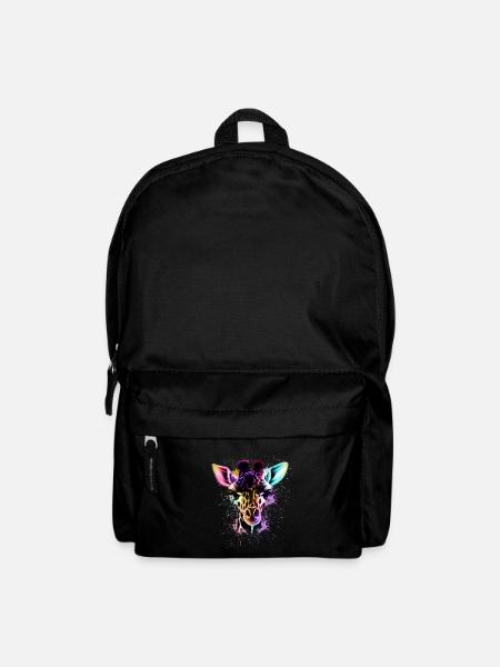 Giraffe - Rucksack - Schwarz
