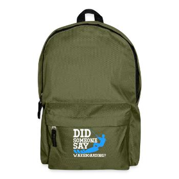 Wakeboard Wakeboarder Wakeboarding - Sac à dos - vert olive - Devant