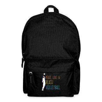 Volleyballspielerin Beach Volleyball - Rucksack - Schwarz - Vorne