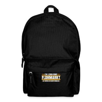 Trödelmarkt Witz Flohmarkt - Rucksack - Schwarz - Vorne