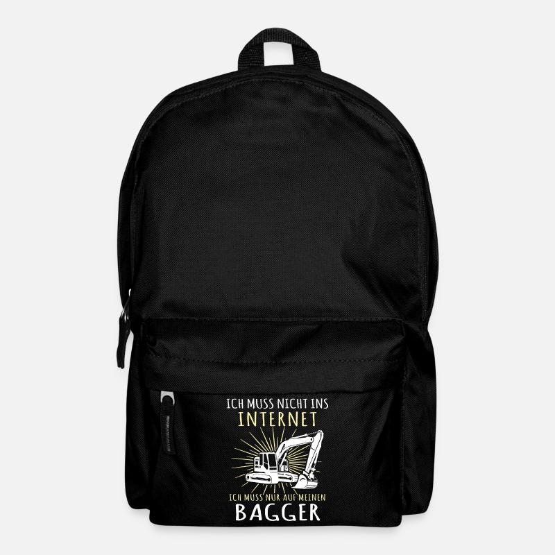 Baggerfahrer Bagger - Rucksack - Schwarz