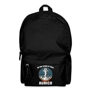 Aurich Sprüche Auricher - Rucksack - Schwarz - Vorne