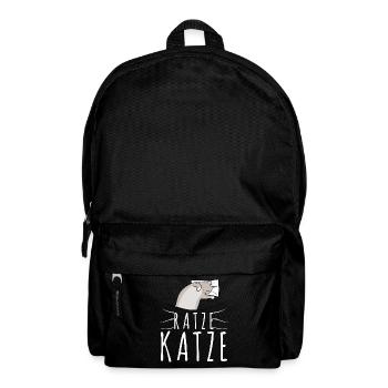 Hauskatze Schlafen Müde Ratze Katze - Rucksack - Schwarz - Vorne