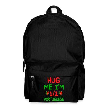 Humour Portugais Je Suis À Moitié Portugais - Sac à dos - noir - Devant