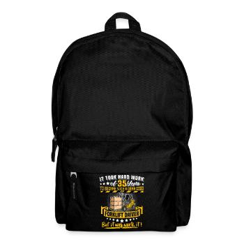Staplerfahrer 35. Geburtstag 35 Jahre Stapler - Rucksack - Schwarz - Vorne