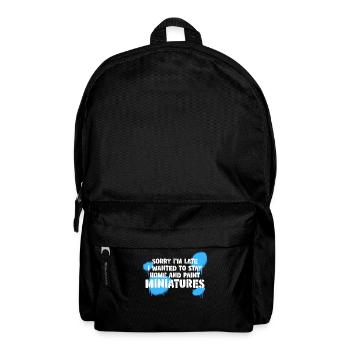 Modellbau Miniaturen Modellbauer - Rucksack - Schwarz - Vorne