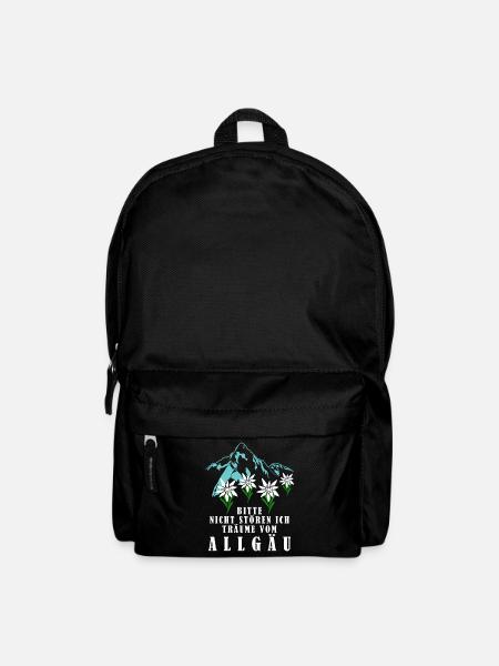 Allgäu Blumen Berge Allgäuer - Rucksack - Schwarz