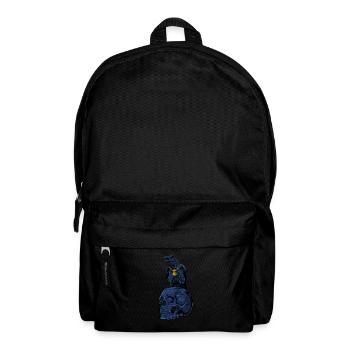 Gothic raven with Mjölnir on skull - Gothic - Backpack - black - Front