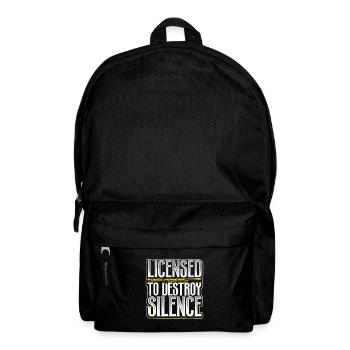 Lizenz zum Krach machen - Fagott - Rucksack - Schwarz - Vorne