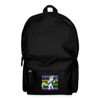 Bassoonicorn - Unicorn with bassoon - Backpack - black - Front