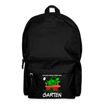 Garten Spruch Galabau Galabauer Gärtner - Rucksack - Schwarz - Vorne