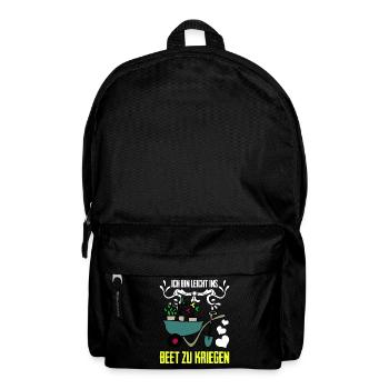 Gärtner Witz Garten Galabau Galabauer - Rucksack - Schwarz - Vorne