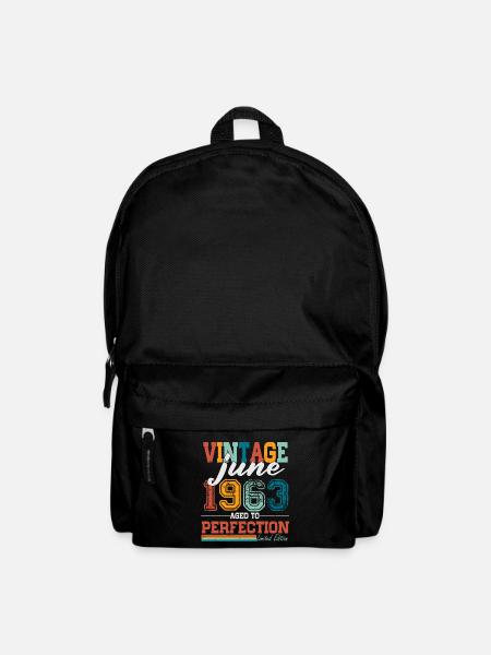 Juni 1963 Jahrgang Vintage Geburtstag Geschenk - Rucksack - Schwarz