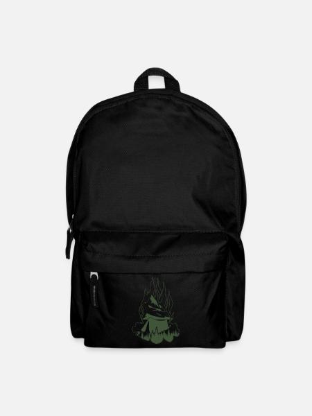Lagerfeuer Outdoor Wandern Zelten - Rucksack - Schwarz