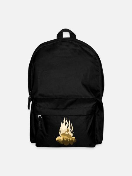 Outdoor Hiking Camping Campfire - Backpack - black