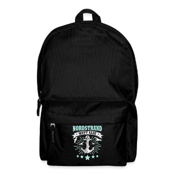 Nordstrander Sprüche Nordstrand - Rucksack - Schwarz - Vorne