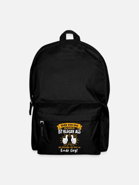 Klüger Als Du - Rucksack - Schwarz
