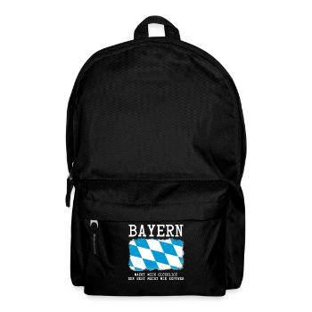 Bayern Spruch - Rucksack - Schwarz - Vorne