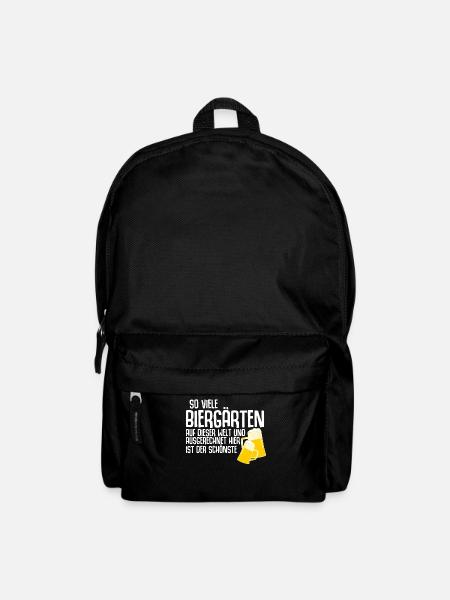 Der schönste Biergarten - Rucksack - Schwarz