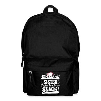 Humour Soeur Supporter Baseball - Sac à dos - noir - Devant