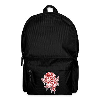 Symbole de la rose - Sac à dos - noir - Devant