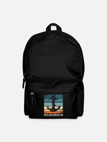 Heiligenhafen Sprüche Heiligenhafener Spruch - Rucksack - Schwarz