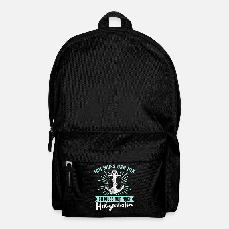 Heiligenhafen Sprüche Heiligenhafener Spruch - Rucksack - Schwarz