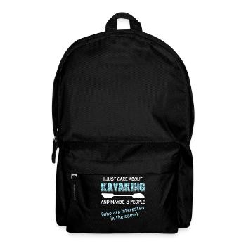 Kayak Kayaking - Backpack - black - Front