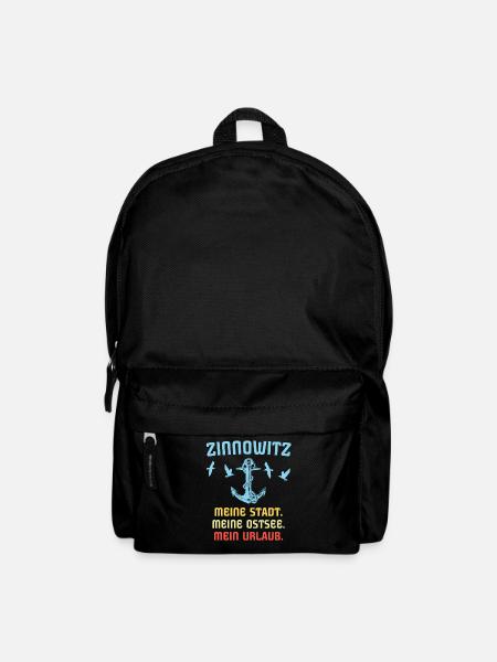 Zinnowitz Sprüche Zinnowitzer Spruch - Rucksack - Schwarz
