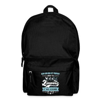 Zinnowitz Sprüche Zinnowitzer - Rucksack - Schwarz - Vorne