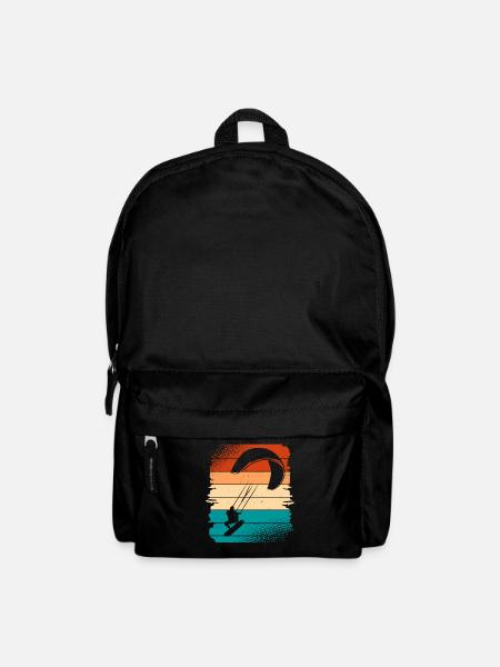 Kitesurfen Kitesurf Kitesurfer Kiteboard - Rucksack - Schwarz