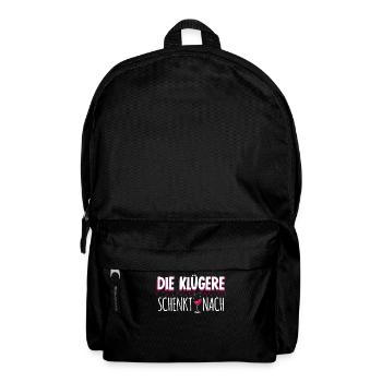 Wein Rotwein Weißwein Weinliebhaber - Rucksack - Schwarz - Vorne