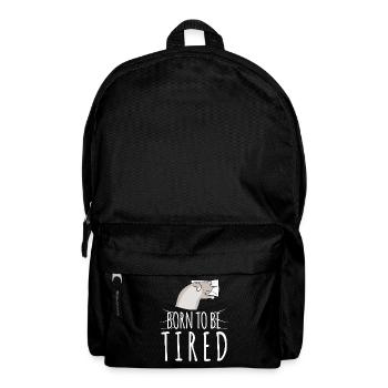 Schlafen Schlaf Katze Katzen Schlafshirt - Rucksack - Schwarz - Vorne