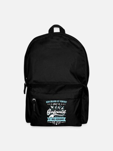 Greifswald Sprüche Greifswalder Spruch - Rucksack - Schwarz