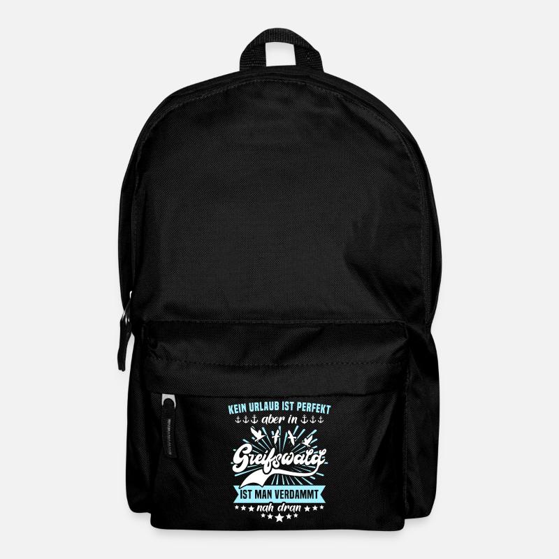 Greifswald Sprüche Greifswalder Spruch - Rucksack - Schwarz