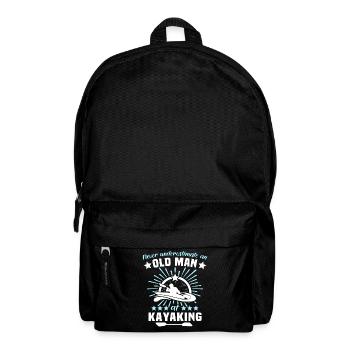 Kayaking Man Underestimate Kayakers - Backpack - black - Front