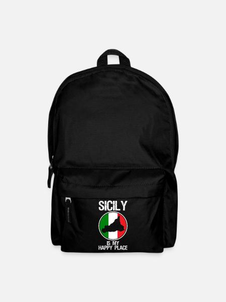 Sicile Italie Drapeau Sicile - Sac à dos - noir