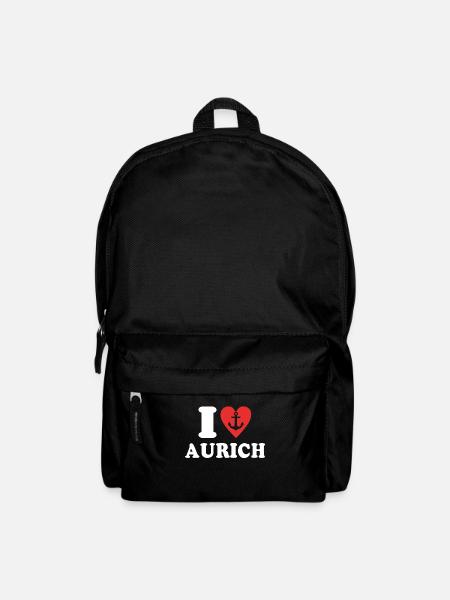 I Love Aurich Liebe Auricher - Backpack - black