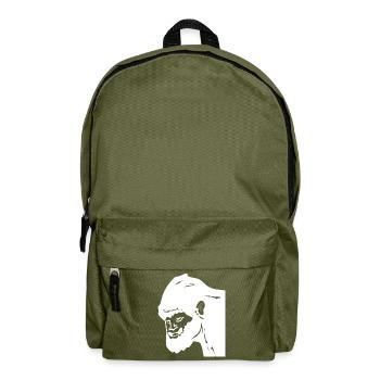 Bigfoot laughs - Backpack - olive green - Front