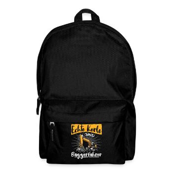 Baggerführer Baggern - Rucksack - Schwarz - Vorne