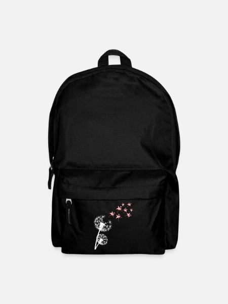 Flamingo Pusteblume Flamingos - Rucksack - Schwarz