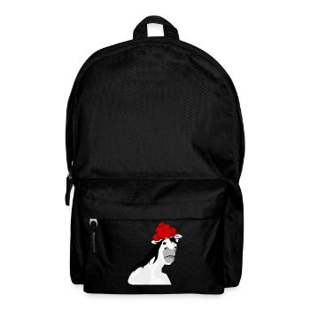 Black Forest horse with Bollenhut - Backpack - black - Front