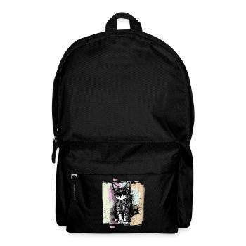 Cat with sunglasses - Backpack - black - Front