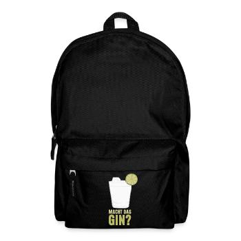 Macht das Gin? - Rucksack - Schwarz - Vorne