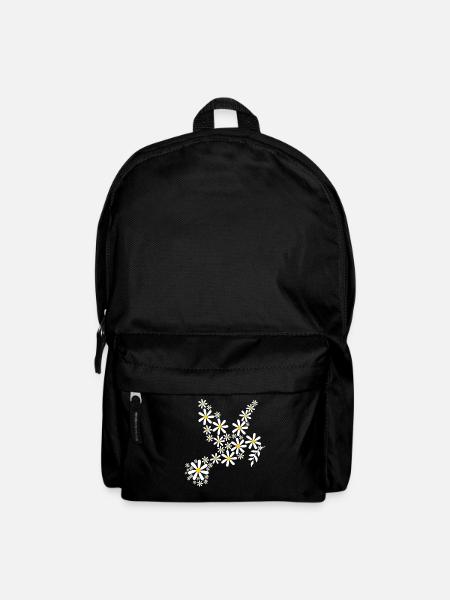 Friedenstaube Friedenssympol - Rucksack - Schwarz