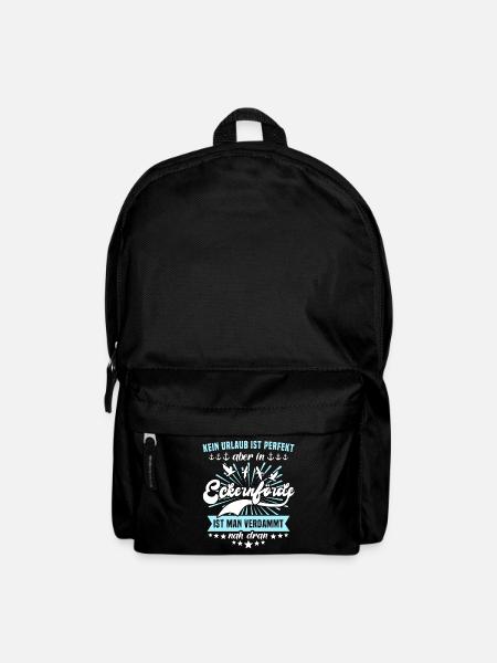 Eckernförde Sprüche Eckernförder - Rucksack - Schwarz